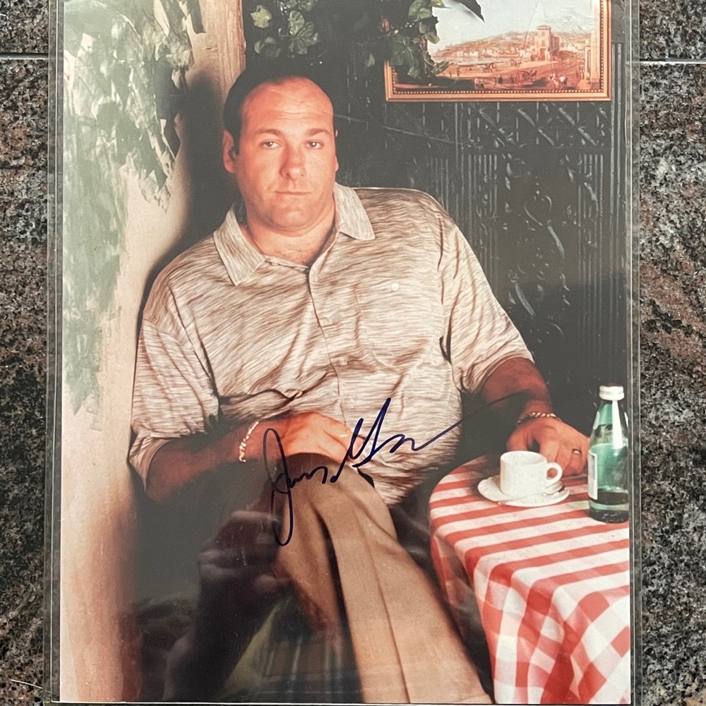 Original James Gandolfini Autographed 8x10
